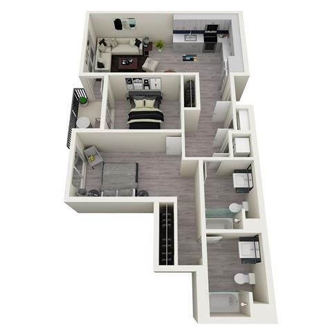 2x2 D 245-420 floor plan